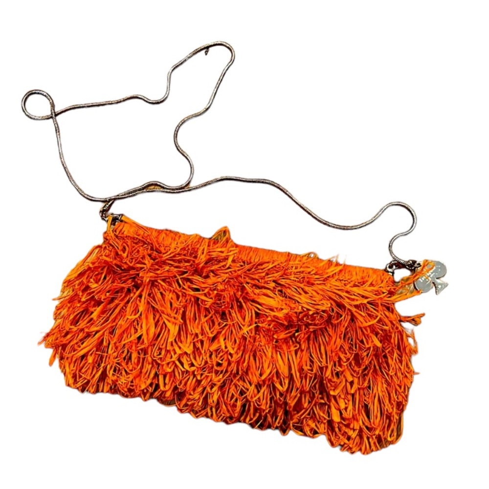 Orange raffia vintage Kate Spade ♠️ purse evening bag vintage